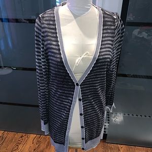 Black and white boyfriend cardigan